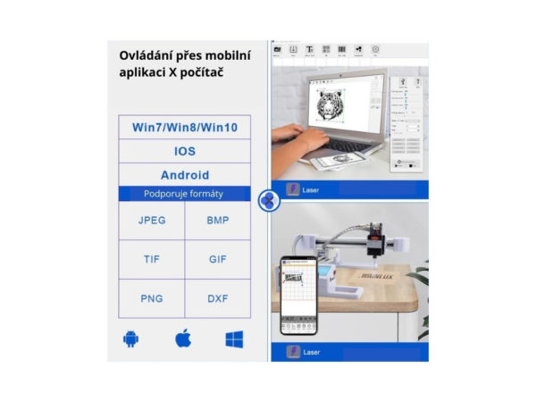 Laserová Gravírka WAINLUX výkon 10 Wattů - Image 7